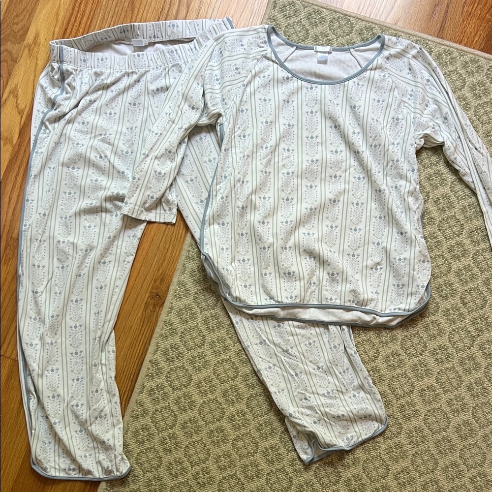 Lake Pajama Short Sleeve Long Pant M